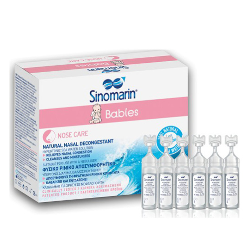 Sinomarin Babies Nose Care Αμπούλες με Θαλασσινό Νερό για Βρέφη και Παιδιά από 0+ Μηνών 36x5ml