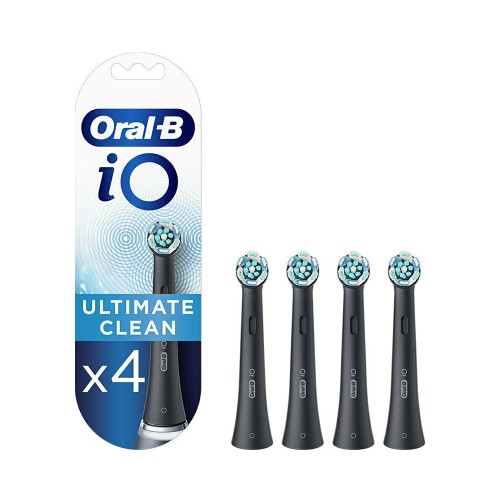 Oral-B iO Ultimate Clean Black Ανταλλακτικές Κεφαλές 4τμχ