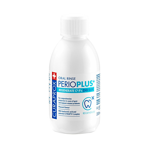 Curaprox Perio Plus Regenerate CHX 0,09% Στοματικό Διάλυμα 200ml Curaprox Perio Plus Regenerate CHX 0,09% Στοματικό Διάλυμα 200ml