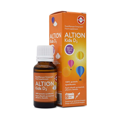 Altion Kids D3 Drops 400iu Συμπλήρωμα Διατροφής D3 σε Σταγόνες για Βρέφη και Παιδιά 20ml Altion Kids D3 Drops 400iu Συμπλήρωμα Διατροφής D3 σε Σταγόνες για Βρέφη και Παιδιά 20ml