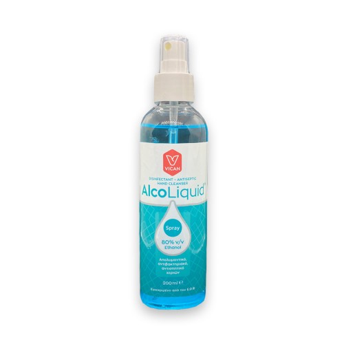 Vican AlcoLiquid Spray Ήπιο Αντισηπτικό Χεριών 200ml