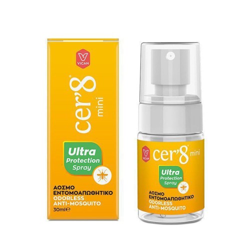 Vican Cer'8 Ultra Protection Άοσμο Εντομοαπωθητικό Spray 30ml