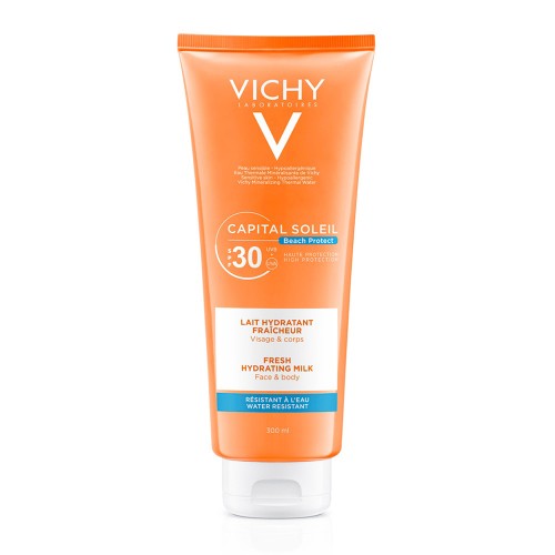 Vichy Capital Soleil Beach Protect Fresh Hydrating Milk Face & Body SPF30 300ml