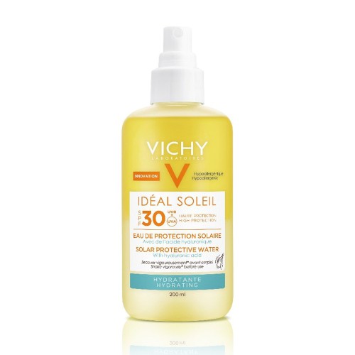 Vichy Ideal Soleil Αντηλιακό Νερό Ενυδάτωσης με Υαλουρονικό Οξύ SPF30 200ml Vichy Ideal Soleil Αντηλιακό Νερό Ενυδάτωσης με Υαλουρονικό Οξύ SPF30 200ml