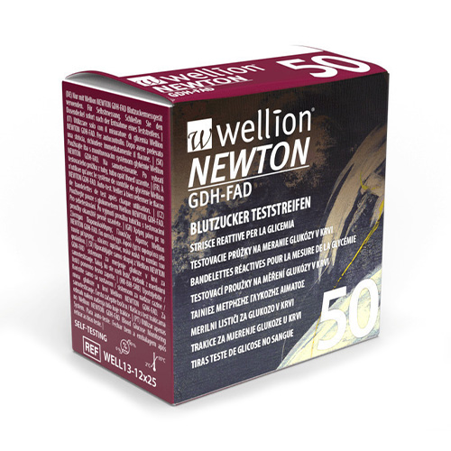 Wellion Newton GDH-FAD Ταινίες Μέτρησης Γλυκόζης στο Αίμα 50 Τεμάχια