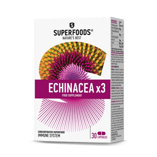 Superfoods Εχινάτσια x3 Συμβάλει στην Φυσιολογική Λειτουργία του Ανοσοποιητικού 30tabs Superfoods Εχινάτσια x3 Συμβάλει στην Φυσιολογική Λειτουργία του Ανοσοποιητικού 30tabs