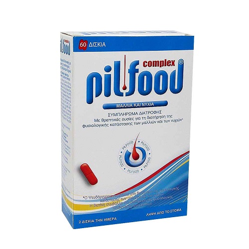 Pilfood Complex Συμπλήρωμα Διατροφής για την Τριχόπτωση, 60 κάψουλες