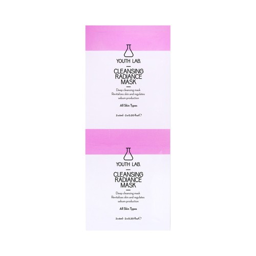 Youth Lab Cleansing Radiance Mask for Deep Cleansing & Gentle Exfoliation 2x6ml