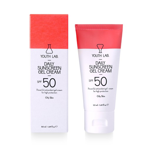 Youth Lab Daily Sunscreen Gel Cream Oily Skin SPF 50 Αντηλιακό Προσώπου με Χρώμα 50ml