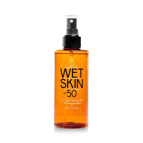 Youth Lab Wet Skin Sun Protection SPF50 Tan Accelerating Oil for Face & Body 200ml