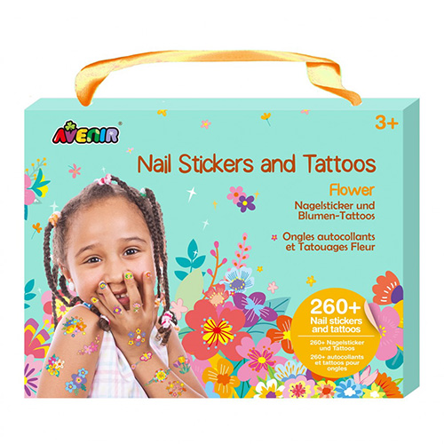 Avenir Nail Stickers & Tattoos Flowers Αυτοκόλλητα Νυχιών & Παιδικά Τατουάζ (60753)
