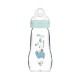 Mam Feel Good Baby Bottle Γυάλινο Μπιμπερό με Θηλή Σιλικόνης 2m+ 260ml (375SB) - Μπλε Mam Feel Good Baby Bottle Γυάλινο Μπιμπερό με Θηλή Σιλικόνης 2m+ 260ml (375SB) - Μπλε