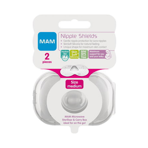 Mam Nipple Shields Προστατευτικά Θηλών Μέγεθος Medium 20mm 2τμχ (626)