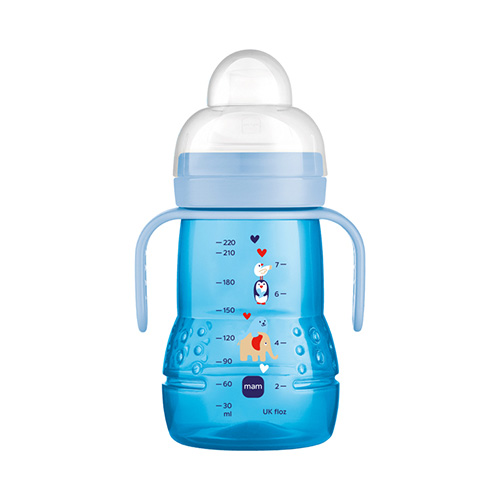 Mam Trainer+ Πλαστικό Μπιμπερό Μετάβασης 4m+ 220ml - Μπλε (450Β) Mam Trainer+ Πλαστικό Μπιμπερό Μετάβασης 4m+ 220ml - Μπλε (450Β)