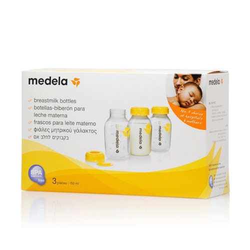 Medela Breast Milk Storage Bottles 3x150ml