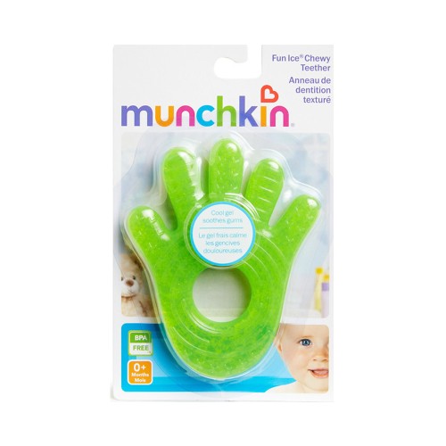 Munchkin Fun Ice Chewy Teether Toy 0m+ Green Hand