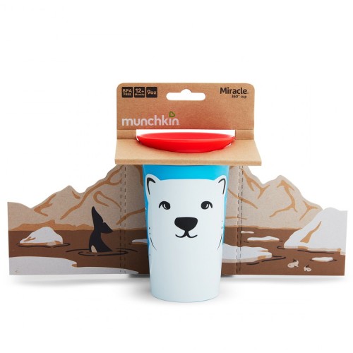 Munchkin Miracle 360° Sippy Cup Polar Bear Παιδικό Κύπελλο (12m+) 266ml