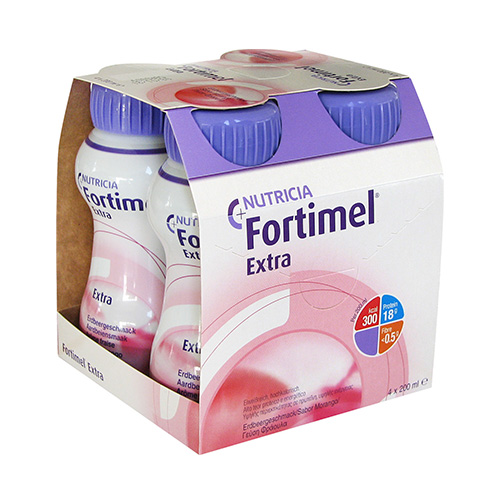Nutricia Fortimel Extra Υπερπρωτεϊνικό Ρόφημα με Γεύση Φράουλα 4x200ml Nutricia Fortimel Extra Υπερπρωτεϊνικό Ρόφημα με Γεύση Φράουλα 4x200ml