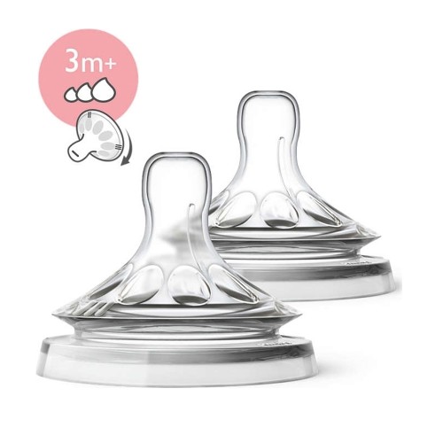 Philips Avent SCF045/27 Θηλή Natura Μεταβλητή Ροή 3m+ 2τμχ Philips Avent SCF045/27 Θηλή Natura Μεταβλητή Ροή 3m+ 2τμχ