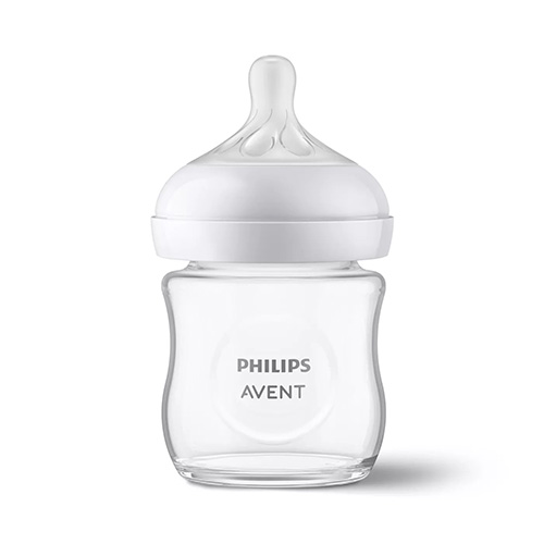 Philips Avent SCY930/01 Natural Response Γυάλινο Μπιμπερό με Θηλή 0m+ 120ml