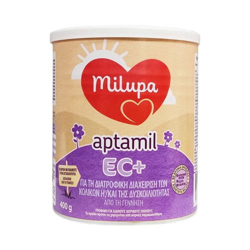 Milupa Aptamil EC+ Γάλα για Βρεφικούς Κολικούς ή/και Δυσκοιλιότητα 0m+ 400g Milupa Aptamil EC+ Γάλα για Βρεφικούς Κολικούς ή/και Δυσκοιλιότητα 0m+ 400g