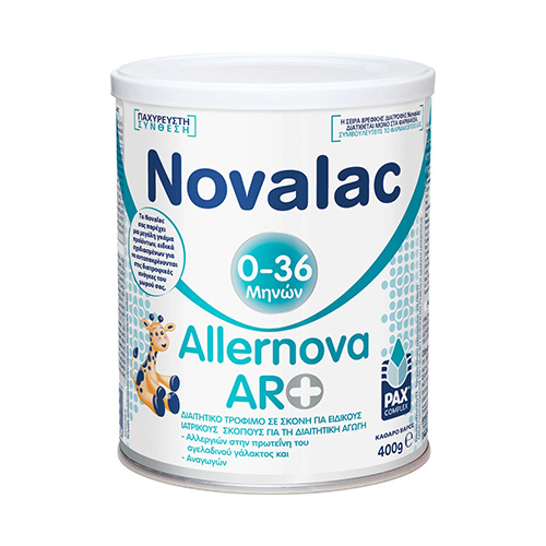 Novalac Allernova AR+ Βρεφικό Γάλα σε Σκόνη από την Γέννηση έως 36 Μηνών 400g