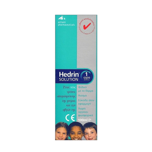 Hedrin Solution Αντιφθειρική Λοσιόν 100ml