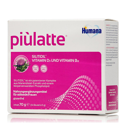 Humana Piulatte Συμπλήρωμα Διατροφής για Θηλάζουσες Μητέρες 14 Φακελίσκοι x 5g (70gr)