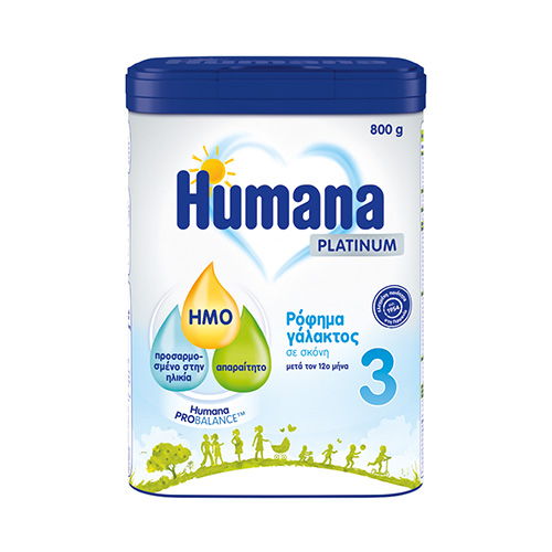Humana Platinum 3 Ρόφημα Γάλακτος σε Σκόνη μετά τον 12ο μήνα 800g