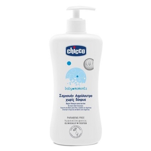 Chicco Baby Moments Αφρόλουτρο-Σαμπουάν Όχι πια Δάκρυα (0m+) 500ml 