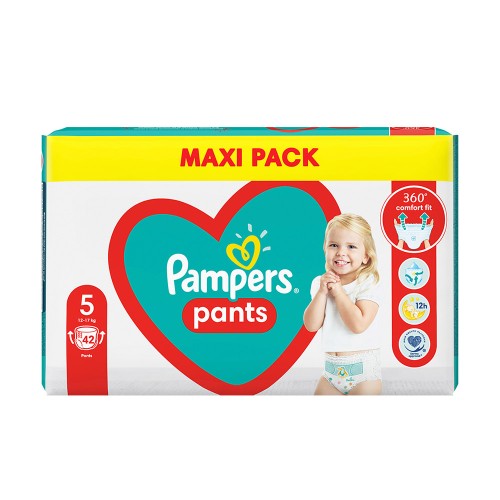 Pampers Jumbo Pack Pants Βρεφικές Πάνες Βράκακι No 5 (12-17kg) 42τμχ