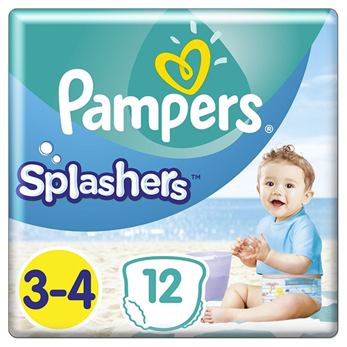 Pampers Splashers Πάνες - Μαγιό No.3-4 (6-11kg) 12 Πάνες