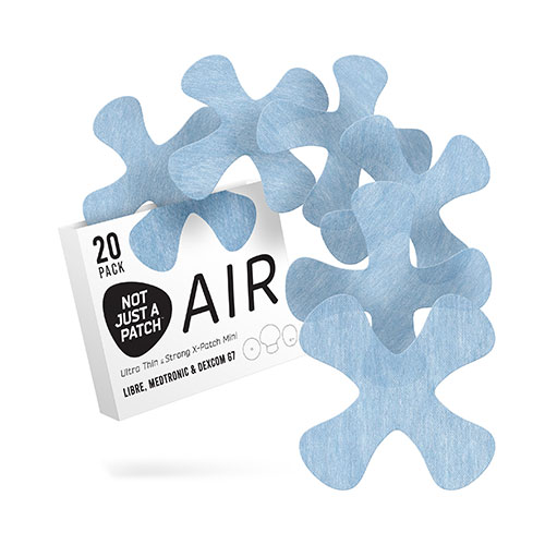 Not Just a Patch X-Mini Air Αδιάβροχο Αυτοκόλλητο για Αισθητήρα Freestyle Libre 2 Plus, Medtronic Guardian & Dexcom G7 – Μπλε