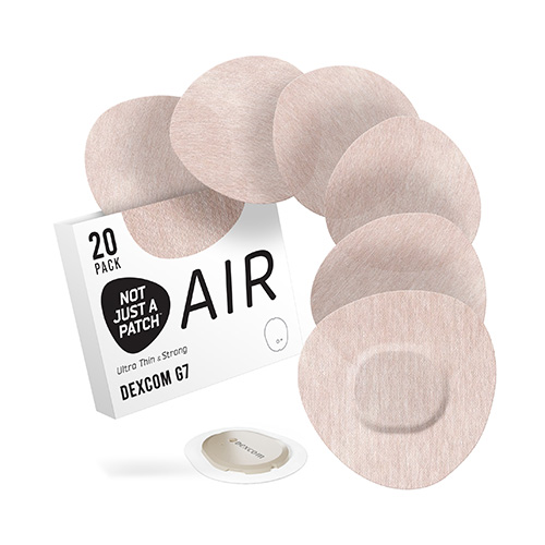 Not Just a Patch Air Αδιάβροχο Αυτοκόλλητο για Αισθητήρα Dexcom G7 20τμχ – Μπεζ
