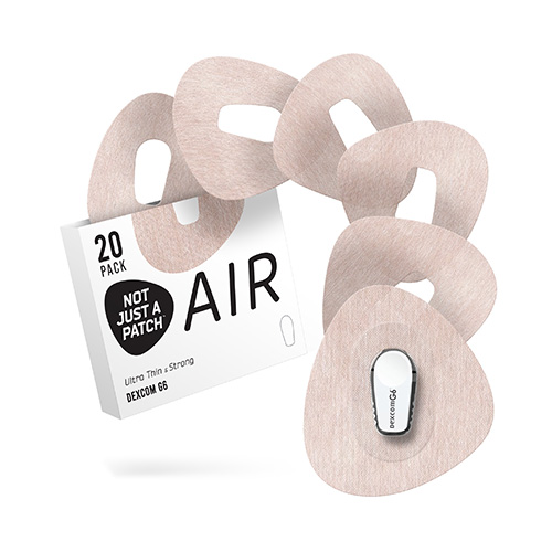 Not Just a Patch Air Αδιάβροχο Αυτοκόλλητο για Αισθητήρα Dexcom G6 20τμχ – Μπεζ