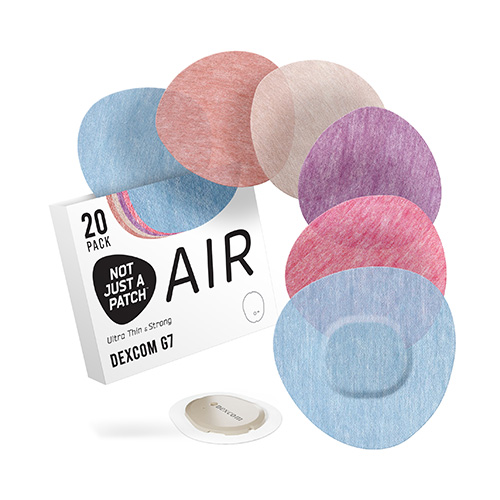 Not Just a Patch Air Αδιάβροχο Αυτοκόλλητο για Αισθητήρα Dexcom G7 20τμχ – Διάφορα Χρώματα