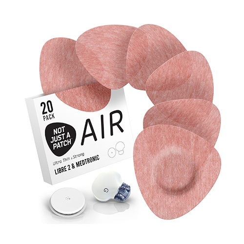 Not Just a Patch AIR Αδιάβροχο Αυτοκόλλητο για Αισθητήρες Freestyle Libre 2 Plus, Medtronic Guardian, Dexcom G7 20τμχ – Καφέ