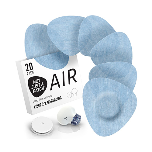 Not Just a Patch Air Αδιάβροχο Αυτοκόλλητο για Αισθητήρες Freestyle Libre 2 Plus, Medtronic Guardian & Dexcom G7 20τμχ – Μπλε