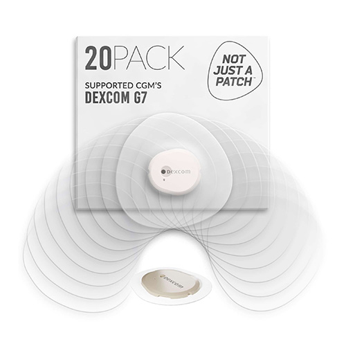 Not Just a Patch Clear Αδιάβροχο Αυτοκόλλητο για Αισθητήρες Dexcom G7 20τμχ – Διάφανο