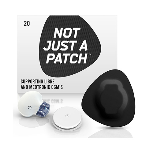 Not Just a Patch Original Αδιάβροχο Αυτοκόλλητο για Αισθητήρες Freestyle Libre 2 Plus, Medtronic Guardian 20τμχ - Μαύρο