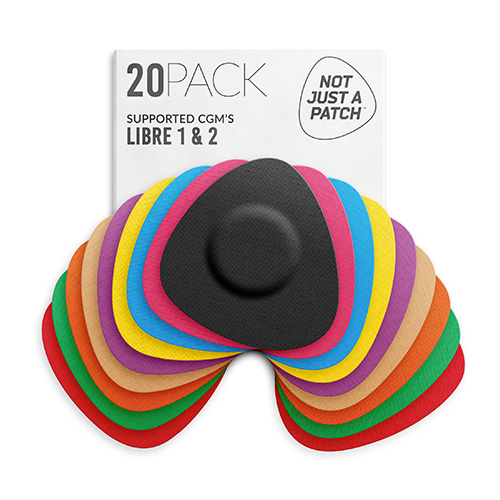 Not Just a Patch Original Αδιάβροχα Αυτοκόλλητα για Αισθητήρες Freestyle Libre 2 Plus, Medtronic Guardian 20τμχ - Διάφορα Χρώματα