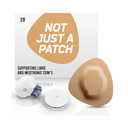 Not Just a Patch Original Αδιάβροχο Προστατευτικ΄ό Αυτοκόλλητο για Αισθητήρες Freestyle Libre 2 Plus, Medtronic Guardian 20τμχ - Μπεζ