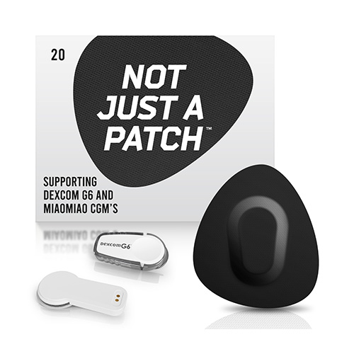 Not Just a Patch Original Αδιάβροχο Αυτοκόλλητο για Αισθητήρα Freestyle Libre 2 Plus, Dexcom G6, Sibionics GS1 & Medtronic Guardian 20τμχ – Μαύρο