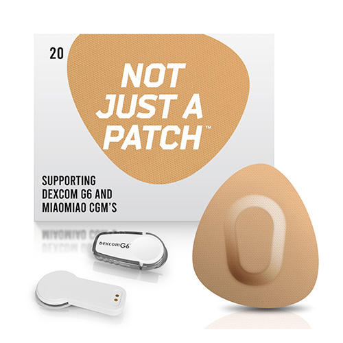 Not Just a Patch Original Αδιάβροχο Αυτοκόλλητο για Αισθητήρα Freestyle Libre 2 Plus, Dexcom G6, Sibionics GS1 & Medtronic Guardian 20τμχ – Μπεζ