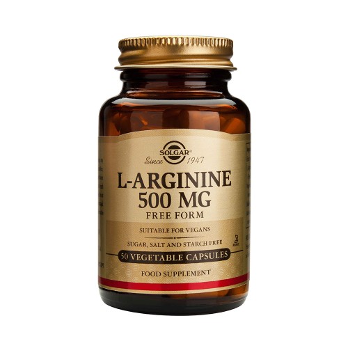 Solgar L-Arginine 500mg 50 φυτικές κάψουλες