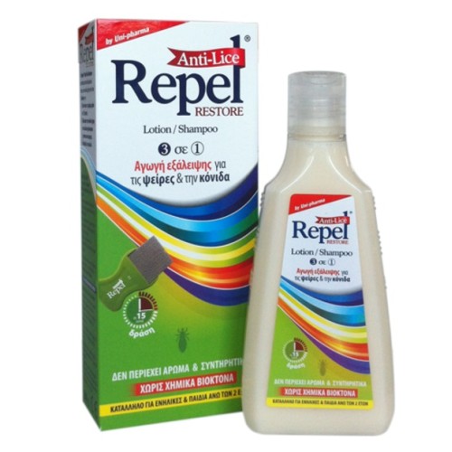 Uni-Pharma Repel Anti-lice Restore 200ml Uni-Pharma Repel Anti-lice Restore 200ml