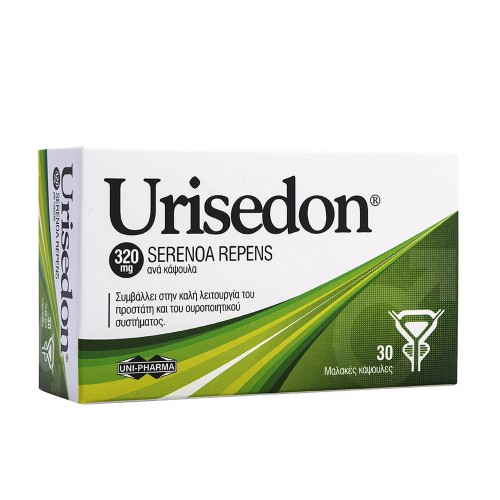 Uni-Pharma Urisedon 320mg για την Καλή Λειτουργία του Προστάτη & του Ουροποιητικού 30caps Uni-Pharma Urisedon 320mg για την Καλή Λειτουργία του Προστάτη & του Ουροποιητικού 30caps