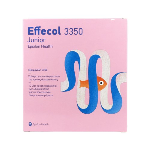 Epsilon Health Effecol 3350 Junior για την Αντιμετώπιση της Δυσκοιλιότητας σε Παιδιά, 12 φακελίσκοι