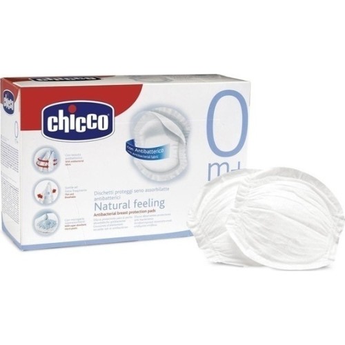 Chicco Επιθέματα Στήθους Αντιβακτηριδιακά 60τμχ (61773-00)