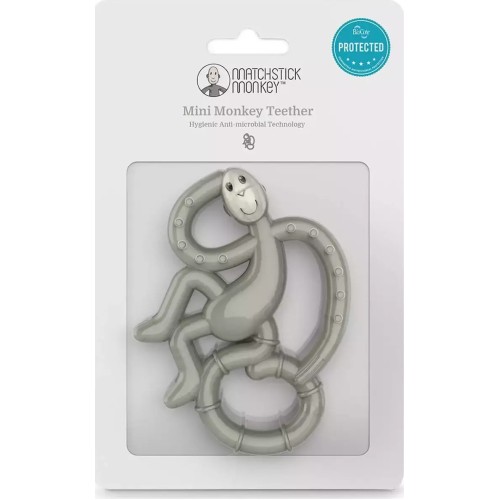 Matchstick Monkey Mini Monkey Teether Μασητικό Οδοντοφυΐας (0m+) 1τμχ - Γκρί Matchstick Monkey Mini Monkey Teether Μασητικό Οδοντοφυΐας (0m+) 1τμχ - Γκρί